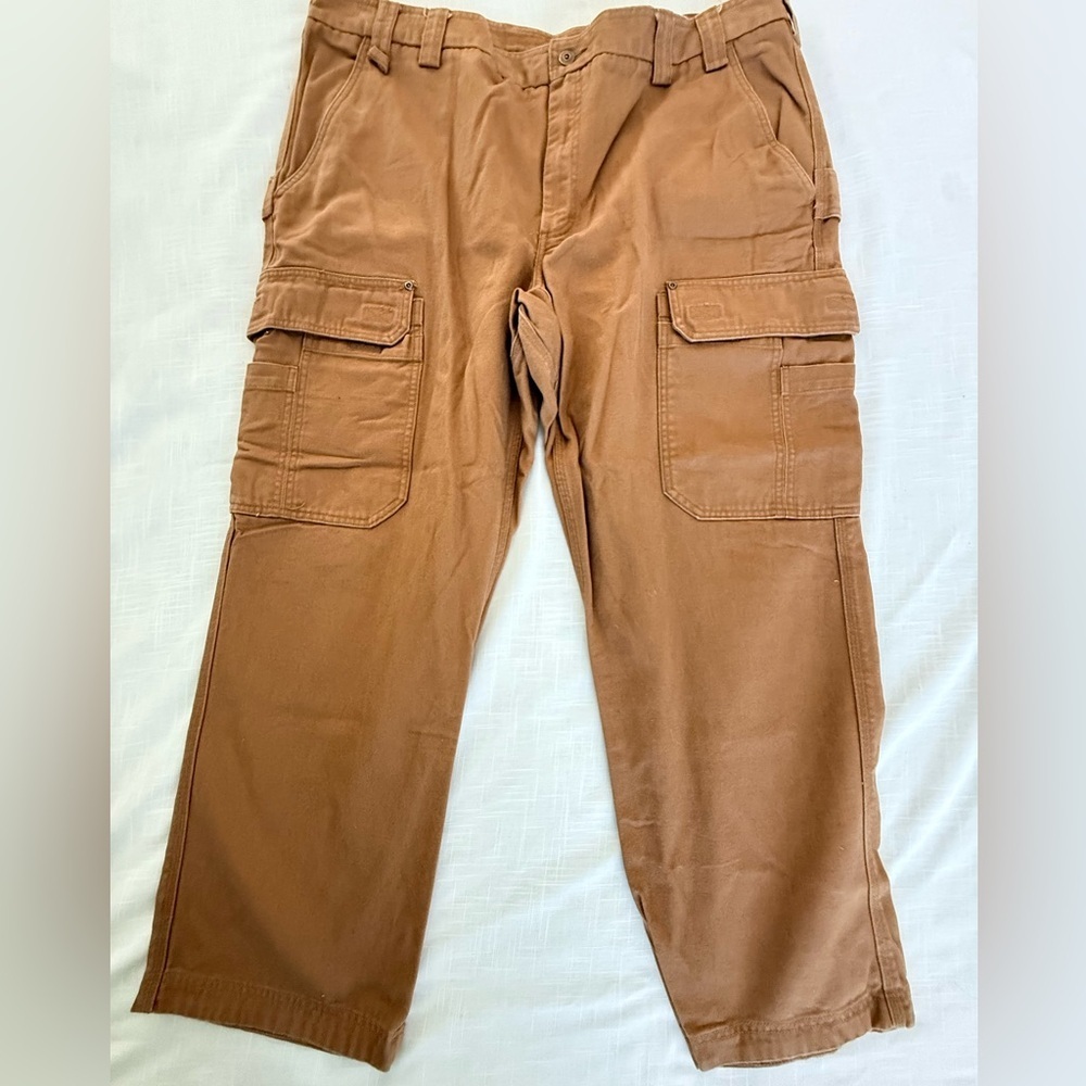 DULUTH Trading Co. Fire Hose Relaxed Fit Cargo Work Pants Men’s Size 46X32